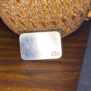 Lacoste Silver Metal Belt Buckle